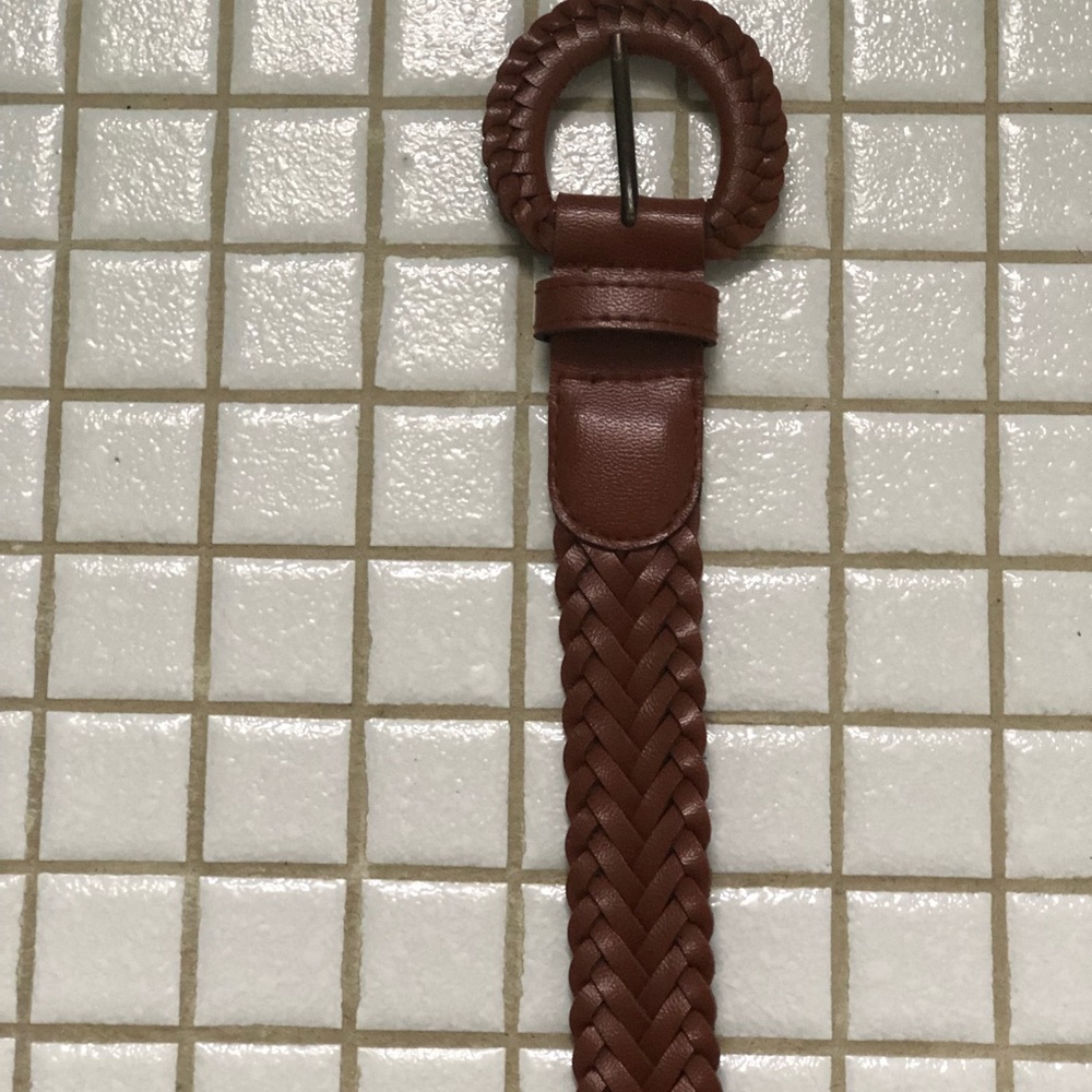 Braided brown belt-size 14